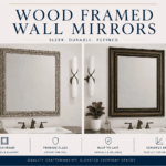 WOOD FRAMED WALL MIRRORS