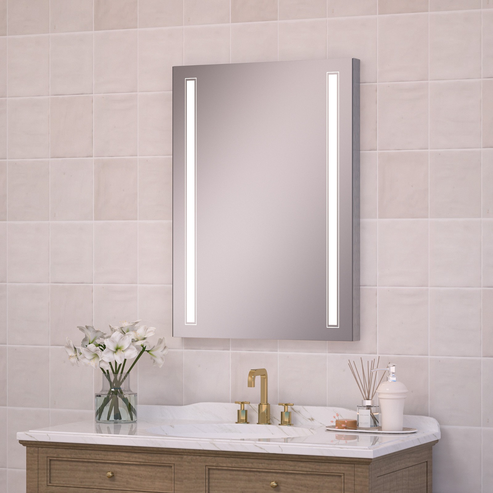 OLYLED FRAMED MIRROR