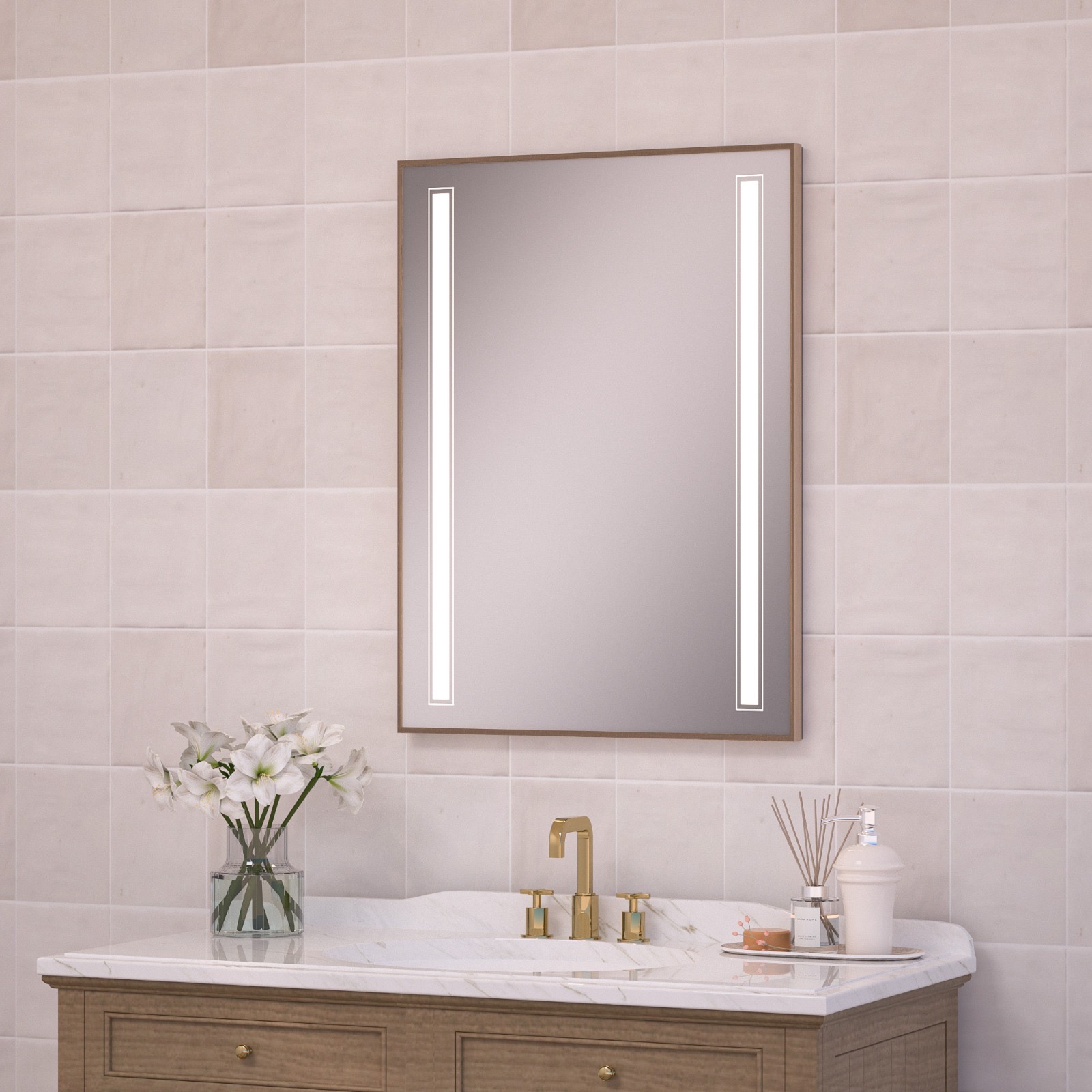 OLYLED Narrow Brushed Nickel
