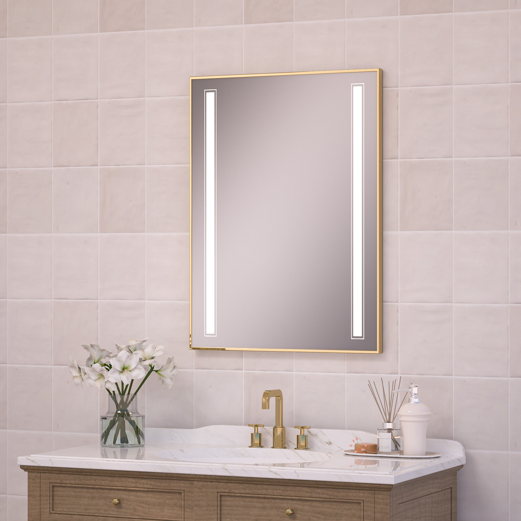 OLYLED Narrow Polished Gold